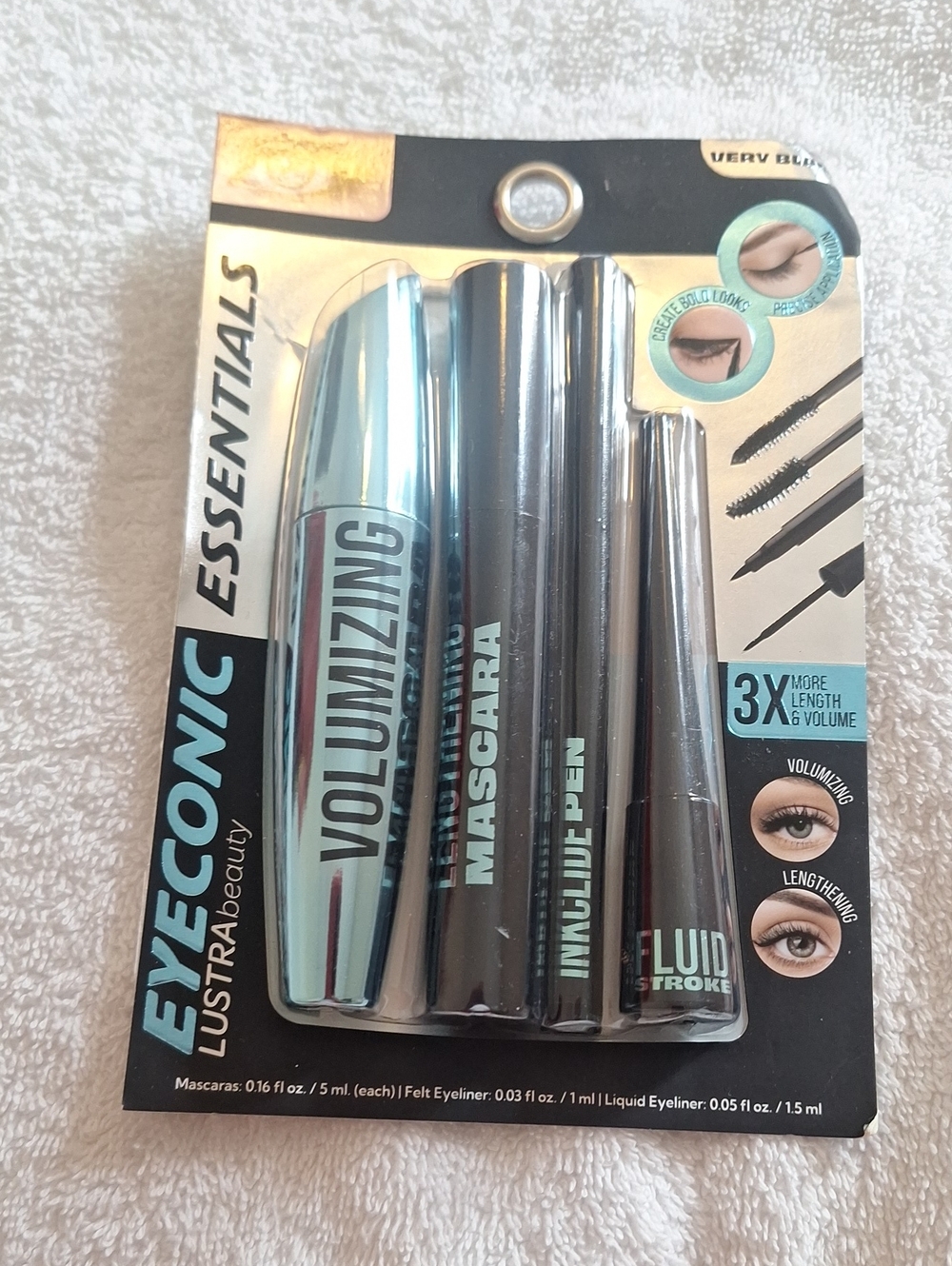 Essentials Volumizing Mascara & Eye Liner Set - Black